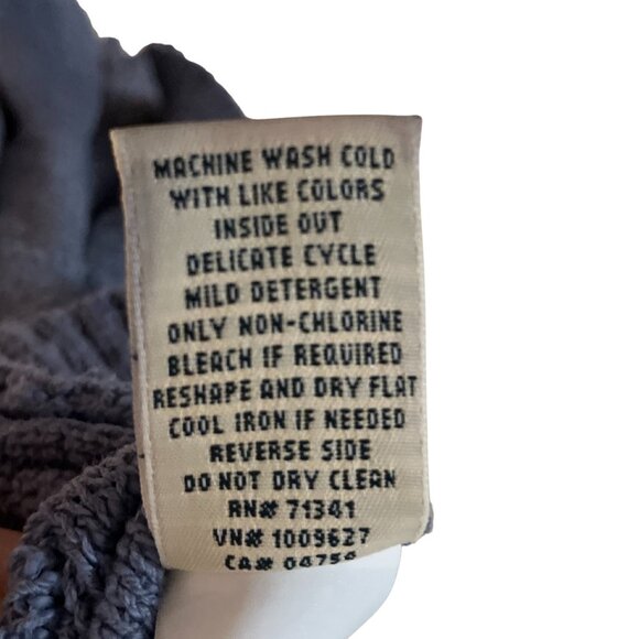 L.L. Bean Women’s 100% Cotton Crewneck Sweater Blue Size L Petite - Picture 7 of 7